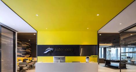 3000㎡中關(guān)村通航大廈辦公樓，材料和空間的對話！